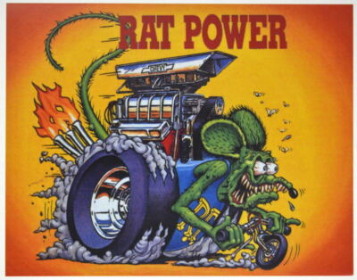 3 RAT FINK Big Daddy Ed Roth Prints HAG BREATH, RAT POWER, BOSS