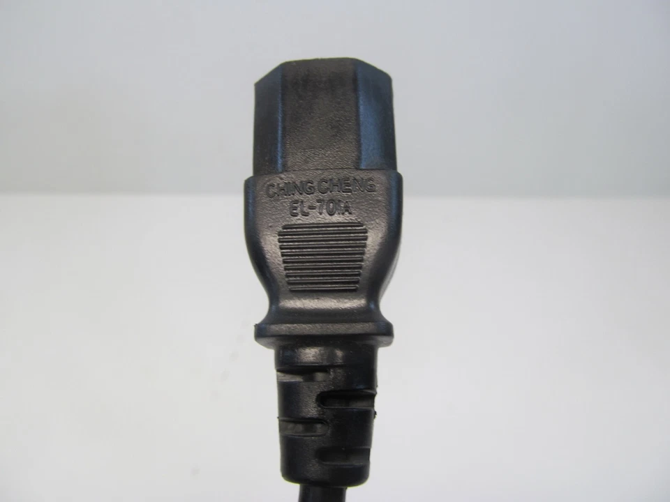 Power Cord Ching Cheng EL-701A, LR-57248, Black 10A 125V, 6ft, E88446 - Image 3 of 4