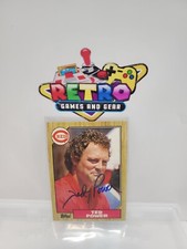 1987 Topps Baseball #437 Ted Power *ON CARD AUTO* Cincinnati Reds