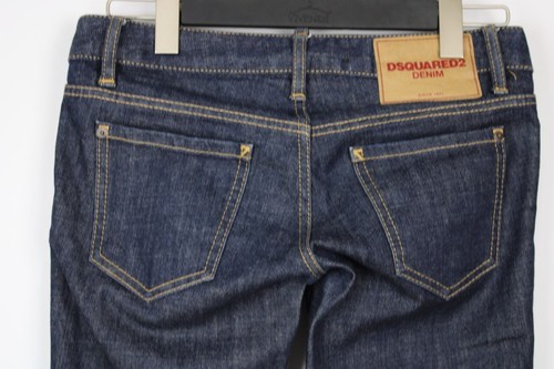DSQUARED2 SKINNY JEAN Blue Denim Slim Fit Ankle Zip Jeans SZ 38 / W31 Button Fly - Picture 8 of 21