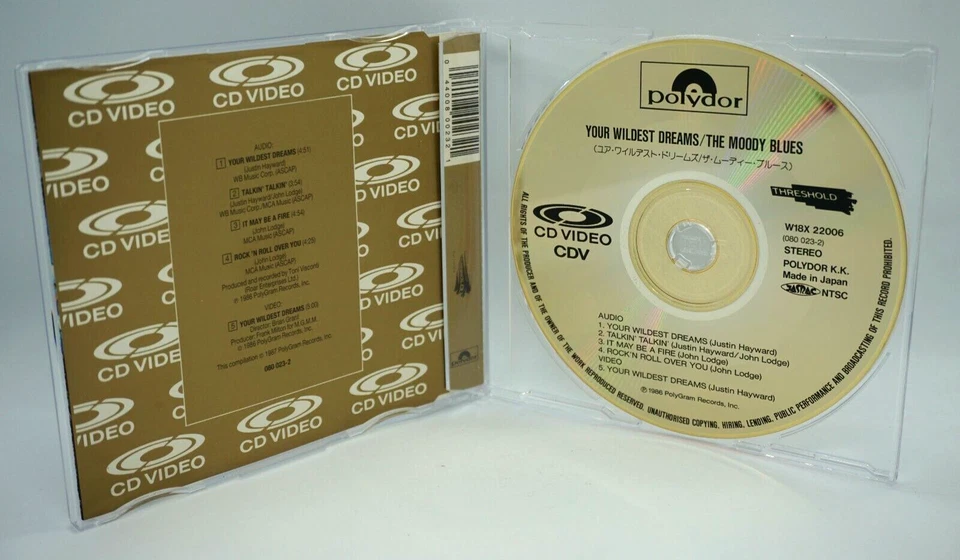 The Moody Blues : Your Wildest Dreams ( 4 track CD Single + 1 Video) Japan Made - Image 2 of 2