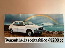 Adhesive Car Sticker - Renault 14 - Vintage 1976  launch Original decal
