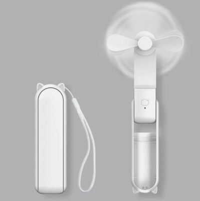 Mini Handheld Fan Pocket Fan Cooling Fan Rechargeable Foldable Power Bank