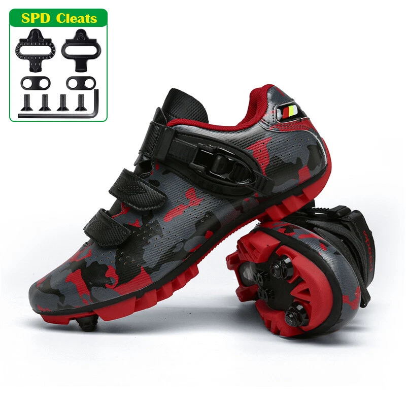 Zapatos de MTB Zapatos de Taco Plano Hombres Bicicleta de Montaña Calzado Mujeres SPD Bicicleta Tenis Foto 3 de 4