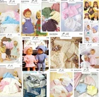 Peter Gregory knitting patterns- Baby, Doll, Child -4 ply, DK, Aran- 30+ titles