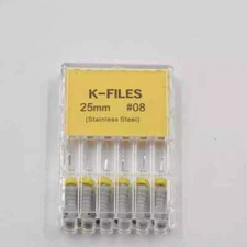 Dental Endo Root Canal File Hand Use K Files Stainless Steel Hand Use 25mm