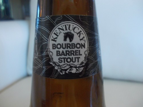 Empty KENTUCKY BOURBON BARREL STOUT Bottle, Brewed With Haitian Coffee - Picture 4 of 11