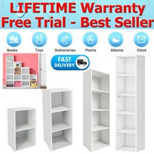 2 3 4 5 Tier Cube Bookcase Shelf Display Furniture Storage Shelving Book Shelf