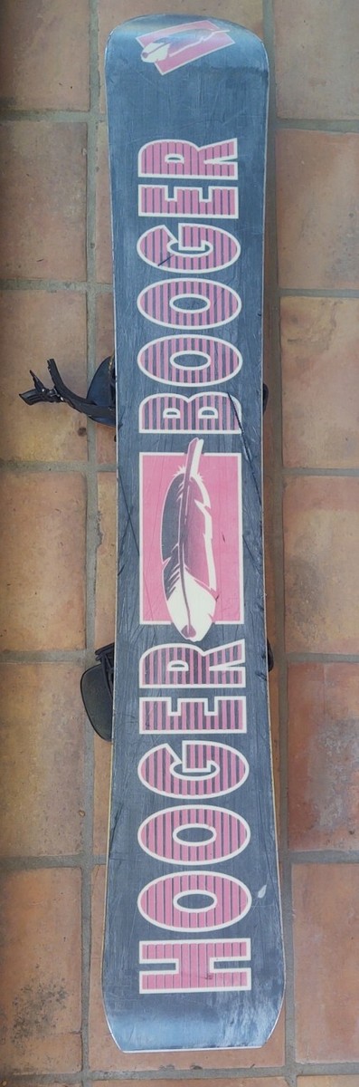 Vintage Hooger Booger Red Feather Grinder 160 snowboard