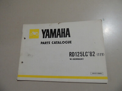1982 Parts catalog list Ersatz Teile Katalog Yamaha  RD 125 LC (11Y)