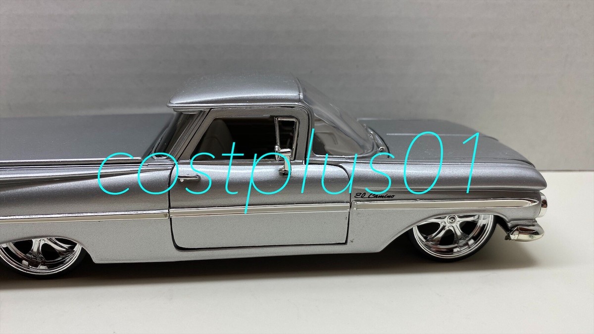 Jada/'59 Chevyシボレー ElCaminoエルカミーノ 1/24 JADA DUB CITY 1959 CHEVY EL CAMINO 1:24 SILVER ** | eBay