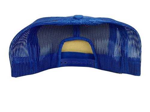 DE COLECCIÓN RARO Fruit Of The Loom Ford Trucker HECHO EN EE. UU. Sombrero Malla Azul Snapback - Imagen 5 de 18