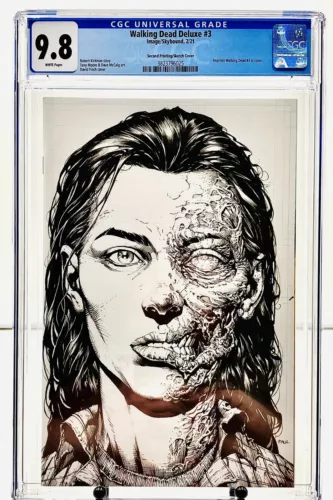 Walking Dead Deluxe #3 Second Printing/Sketch Cover CGC 9.8 Image Comics (2021)