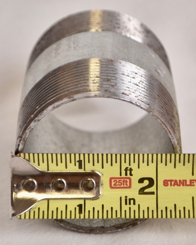 Wheatland Galvanized Conduit Nipple 2" X 3" ERMC-S E-32152-C - Picture 4 of 5