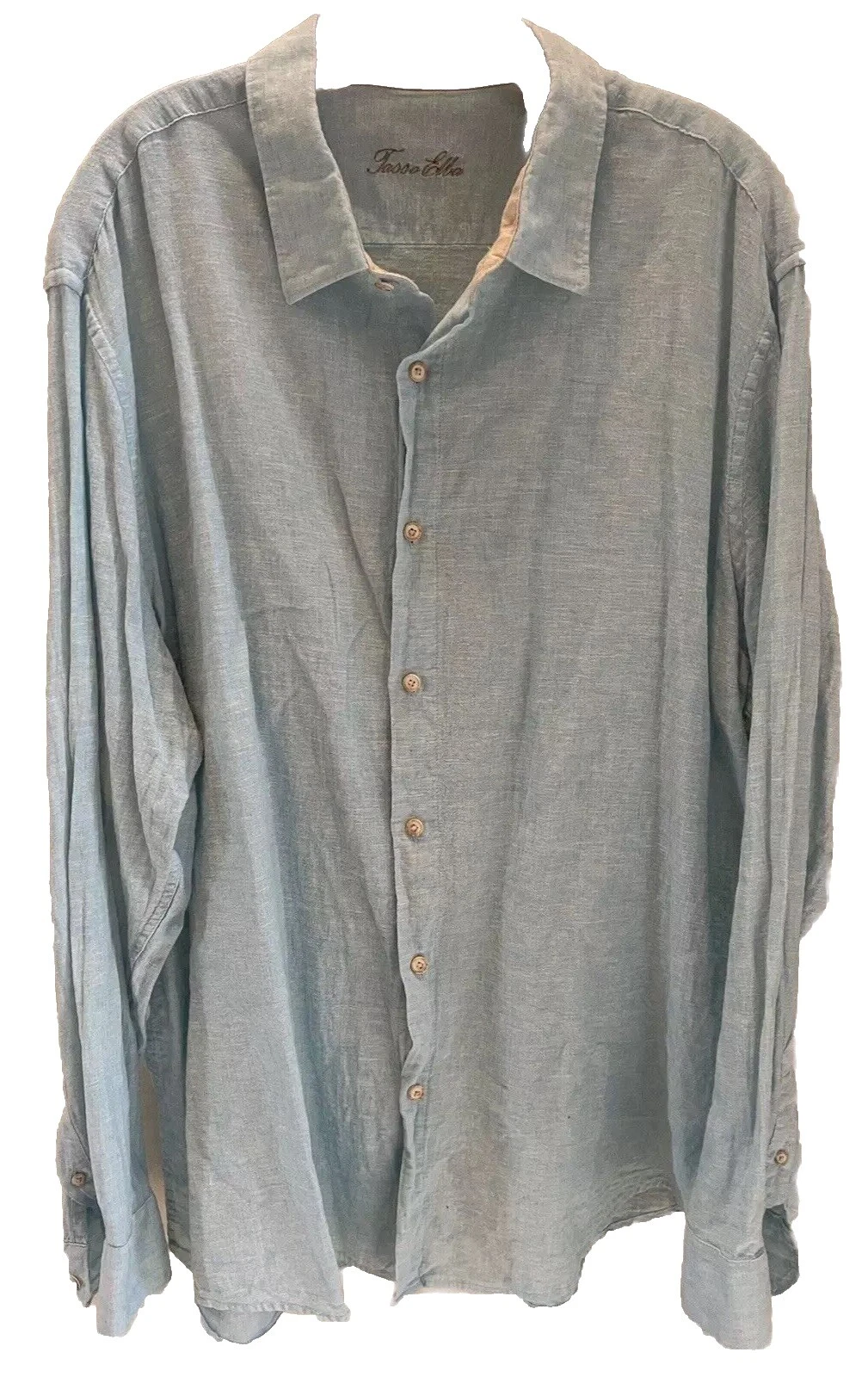 Tasso Elba Linen Big & Tall Casual Button-Down Shirts for Men