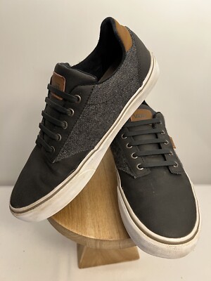 Vans Atwood DX Deluxe Men’s Size 10 Comfort Ortholite Black Grey Skate  Shoes