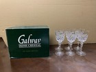 Galway Irish Crystal GAL17 Wine Glasses w/Box *READ* — photo 1
