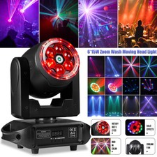 6 Bee Eye LED Moving Head Light with LED Strips RGBW DMX Laser Beam Wash Light