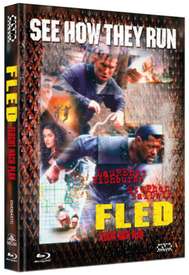 2 Disc Mediabook - Fled - Flucht nach Plan Blu Ray / DVD  - Cover C - NEU