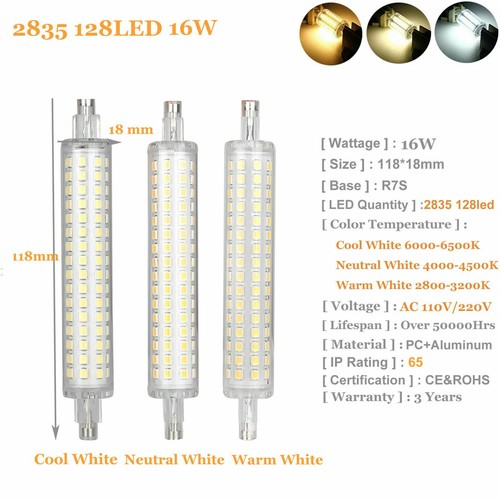 R7S COB LED 78mm 118mm Lamp Bulb 12W 16W 2835 SMD Replace Halogen Light Bulbs SS - Picture 8 of 14