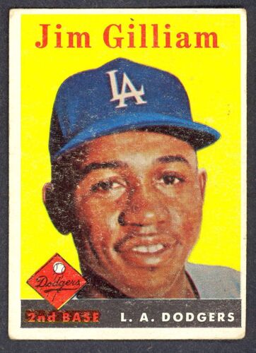 1958 TOPPS BASEBALL #215 JIM GILLIAM VG-EX LOS ANGELES L A  DODGERS Card - Picture 1 of 1