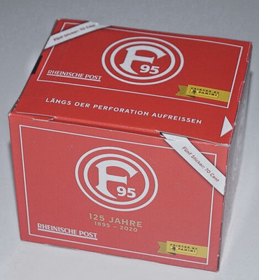 Fortuna Düsseldorf 125 Jahre - 1 OVP Display 50 Tüten NO PANINI Just stick it