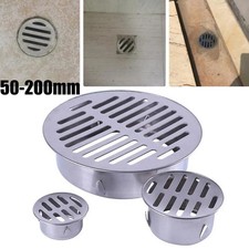 Rain Pipe Cap Floor Drain Roof Silver Stainless Steel Balcony Drainage