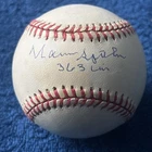 Warren Spahn Signed Baseball.  363 Wins