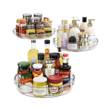3 Pack Lazy Susan Organizer Turntable for Cabinet, Pantry Organizers and Storage