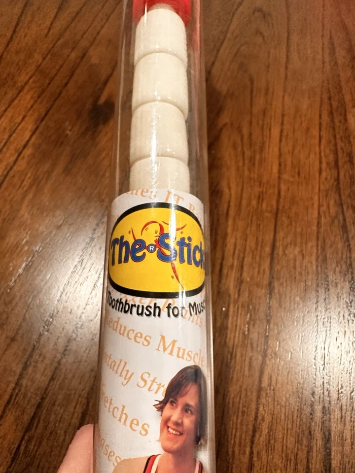 The Stick Body Roller Masaje Terapia Herramienta Original 19" GRIS Mango 10 Cuentas NUEVO Foto 2 de 4