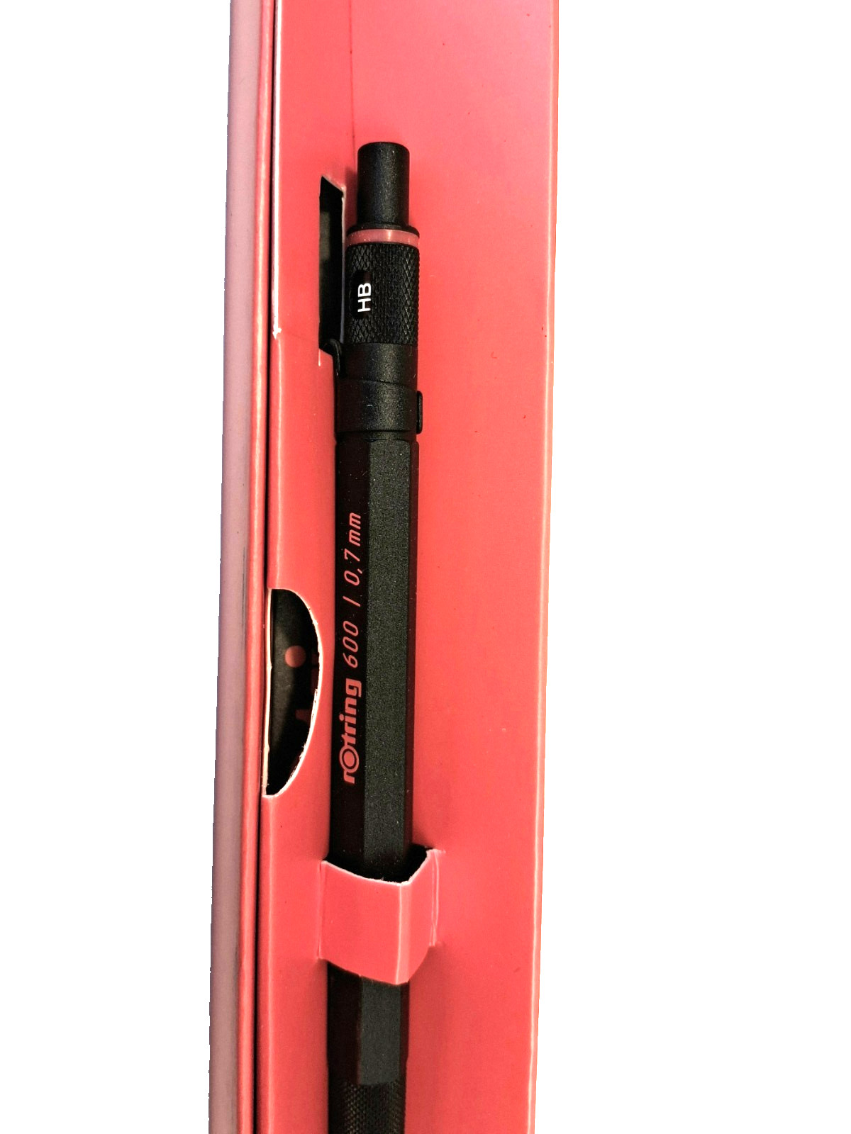 0.7mm Black Full Metal Body Knurled Grip