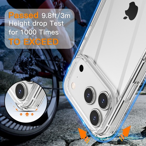 Clear Case For iPhone 17 Pro Max/17 Air Shockproof Anti-yellow Slim Back Cover - Picture 6 of 8