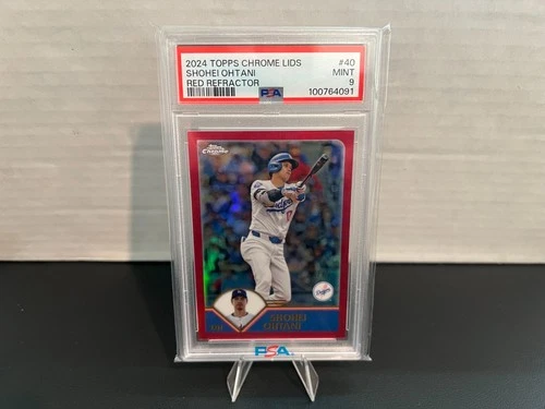 2024 Topps Chrome Lids Shohei Ohtani Red Refractor /5 PSA 9