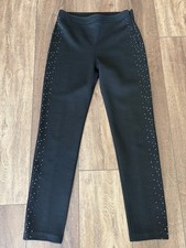 St John Black Rhinestone Pants Holiday 2