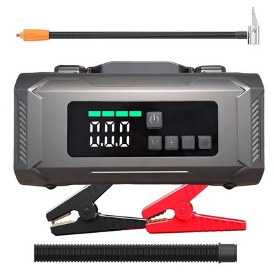 6-in-1 Jump Starter with Air Compressor, 2500A Portable Car Battery Booster (...