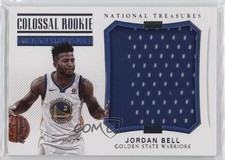 2017 Panini National Treasures Colossal Rookie Materials 40/99 Jordan Bell 5w7