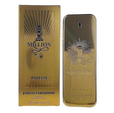 1 Million Parfum by Paco Rabanne for Men 3.3 / 3.4 oz New in Box