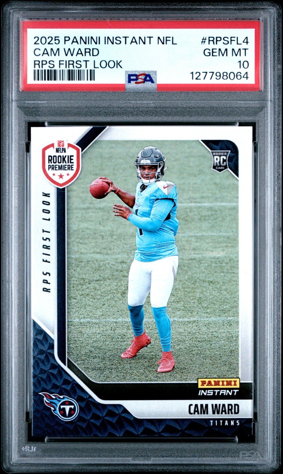 Cam Ward Panini Instant NFL Rps First Look #RPSFL4 Autograph