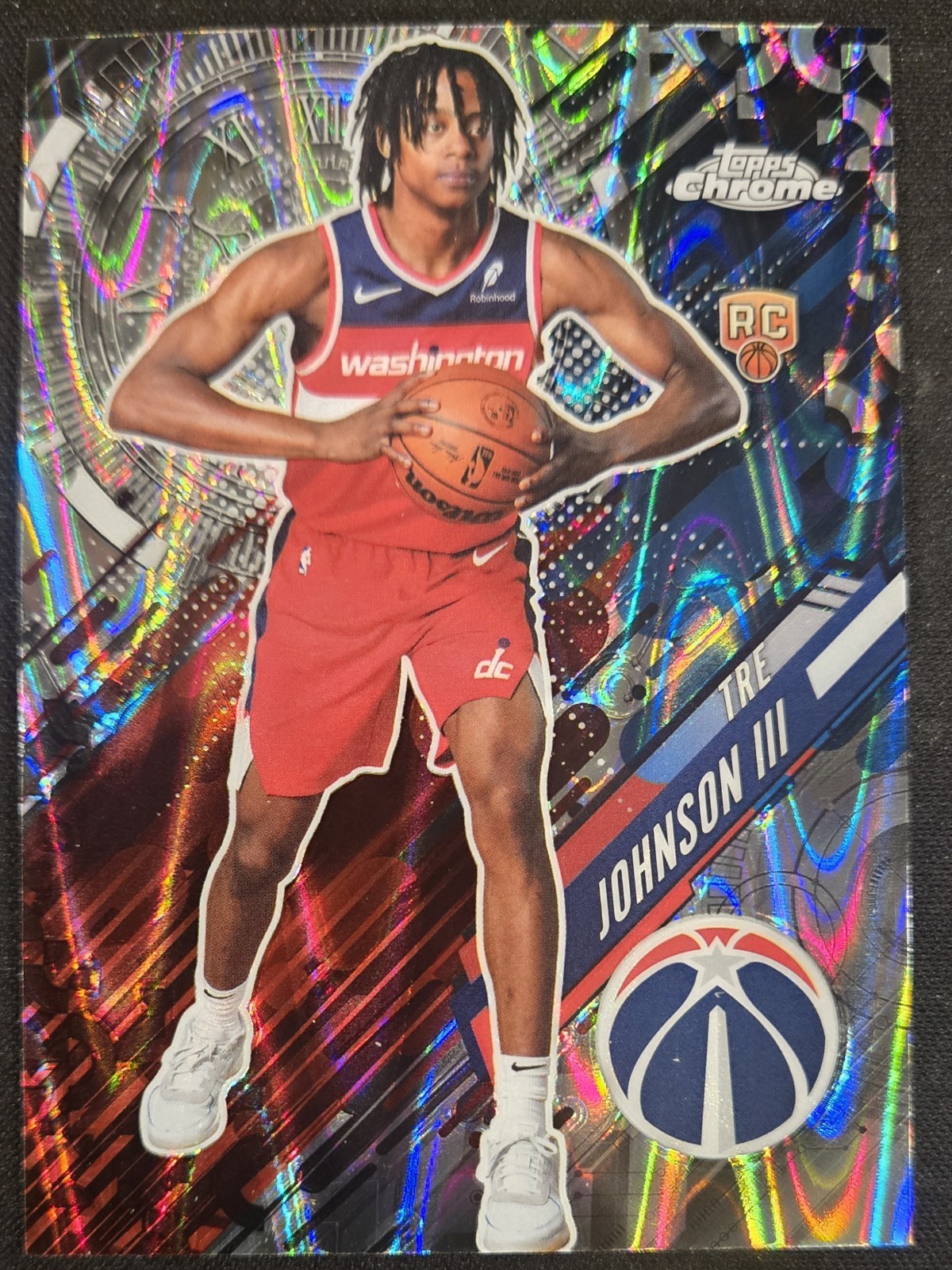 2025-26 Topps Chrome Tre Johnson III Go Time RAYWAVE REFRACTOR RC #GT-21 SP