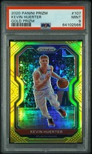 2020-21 Panini Prizm Kevin Huerter #107 Gold /10 PSA 9
