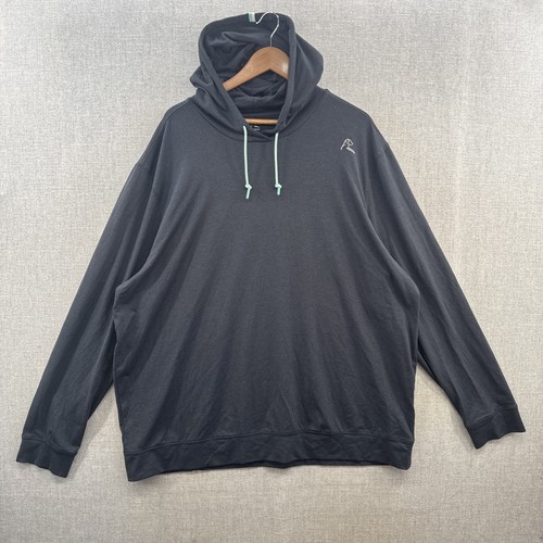 Rhoback Hesi Performance Hoodie Mens 3XL Blue Drawstring Golf Stretch Outdoor