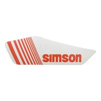 Klebefolie Seitendeckel Links Simson Weiß/Rot FüR Simson S53, S83