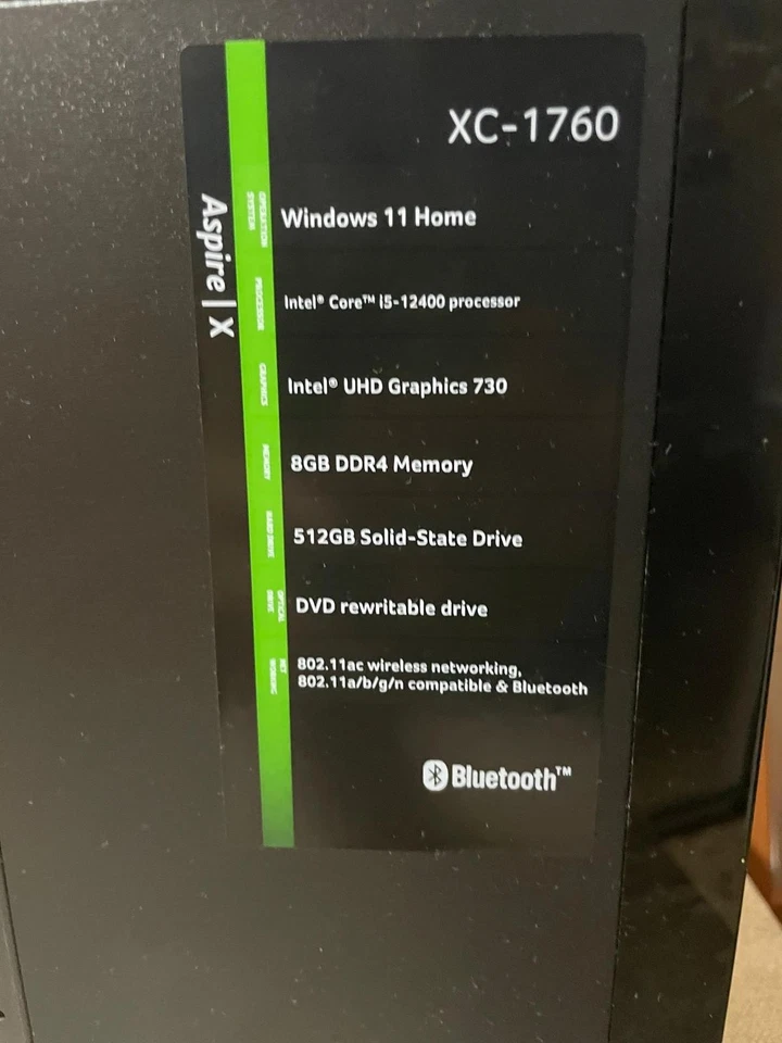 PC Acer Aspire XC-1760 Windows 11 Home - Imagen 4 de 4