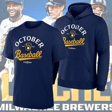 Milwaukee Brewers 2025 MLB Postseason Locker Room T-Shirt Pullover Hoodie Gildan