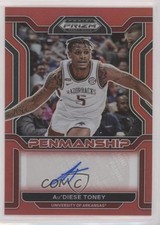2022-23 Prizm Draft Picks College Penmanship Red 126/199 Au'Diese Toney Auto y8h
