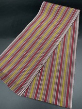 Kimono Konjaku Club Luxury Pure Silk Obi Border Stripe Half Width Used Japan