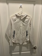 Peter Millar Womens White Lightweight Hooded ...