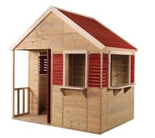 Spielhaus Holzspielhaus Kinderspielhaus Gartenhaus Holzhaus Natur Wendi Toys