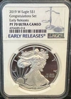 2019-W Proof American Silver Eagle CONGRATULATIONS SET NGC PF70 Early Releases