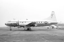 USAF, Convair T-29, 51-5135, at Paris Orly, in 1963, 35mm size NEGATIVE